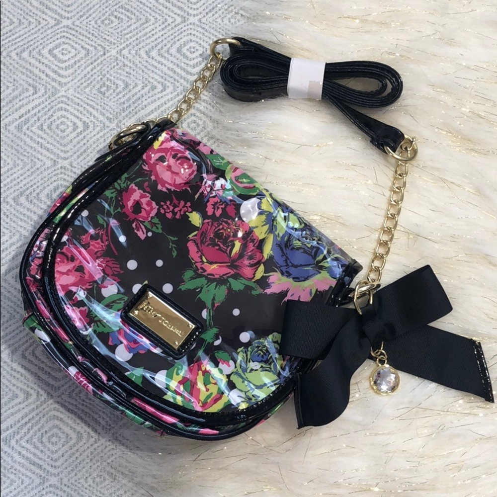 NWT [ Betsey Johnson ] Blooming Flowers Crossbody